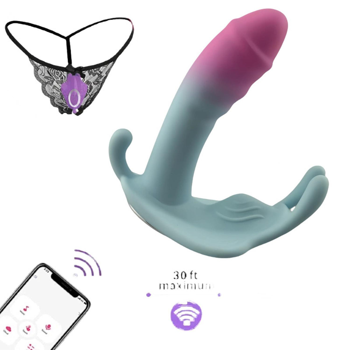 App Controlled Wearable G-Spot and Clitoral Vibrator