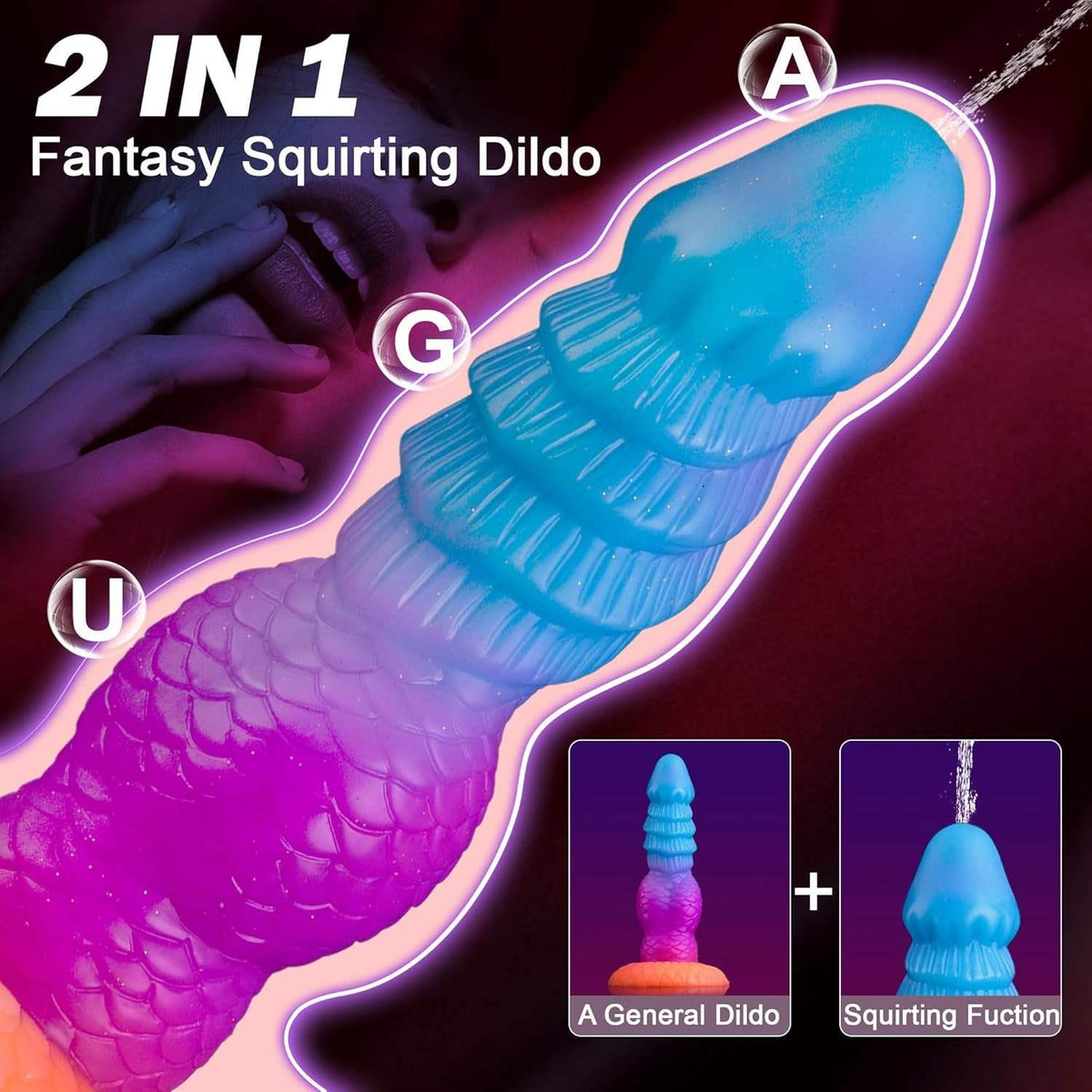 Squirting Fantasy Creature Dildo - 20 cm
