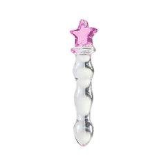 Figured Glass Anal Dildo