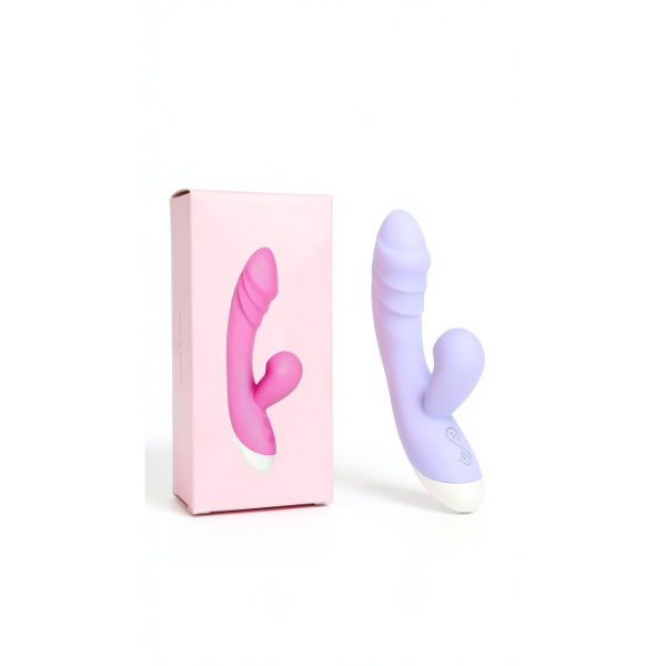 Suction Curved Rabbit Vibrator Purple