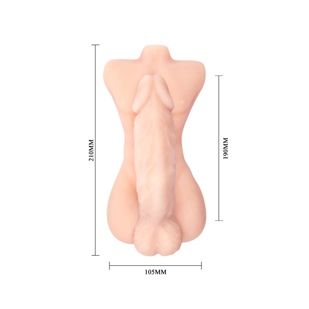 Baile Temptation Bigger Man Kıkırdaklı Torso Dildo