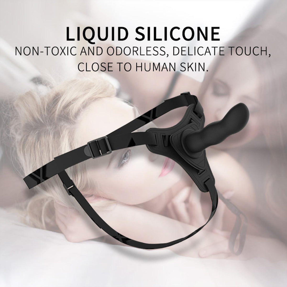 Strap-On Modern Dildo Black 12.5 cm