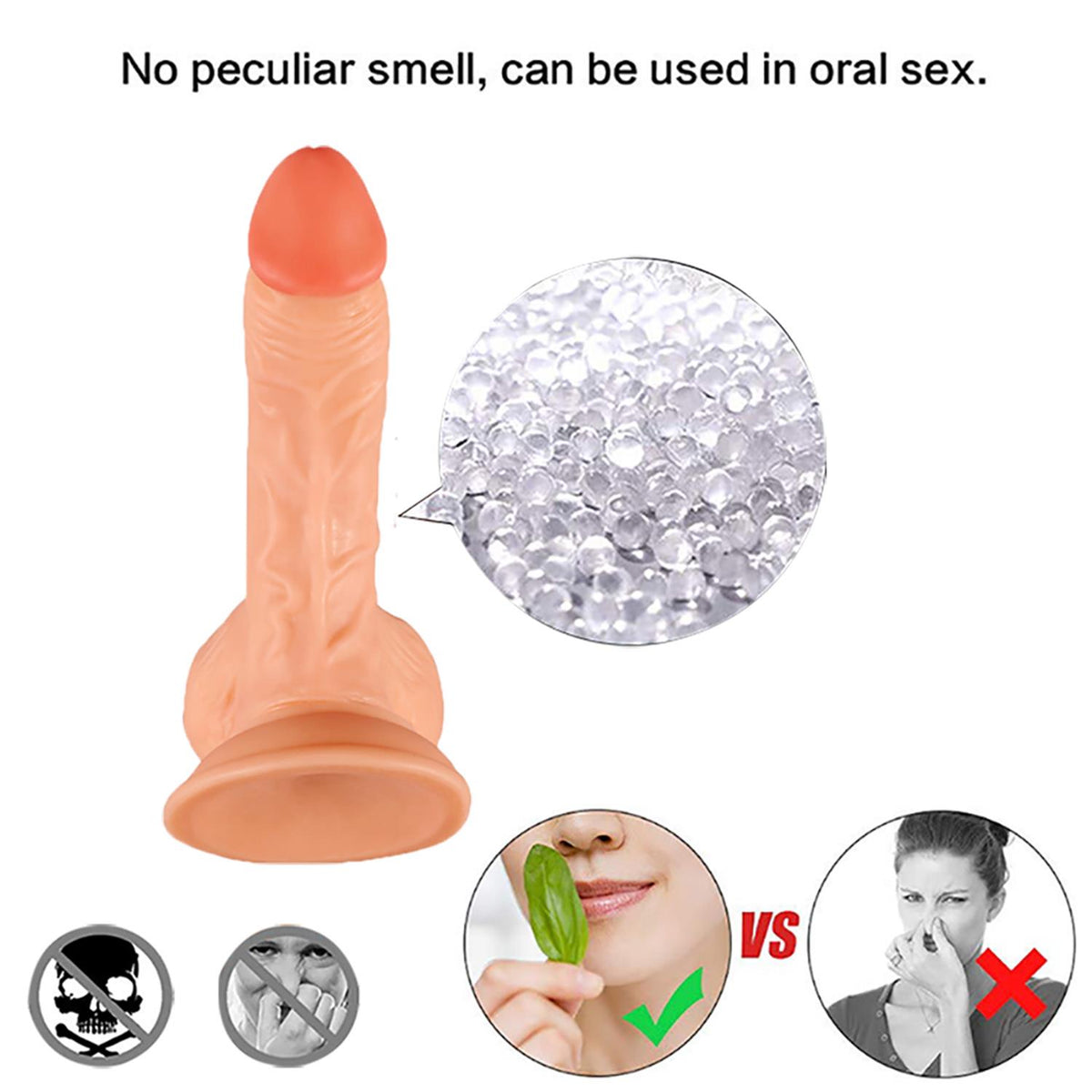 Strap-On Realistic Dildo 17 cm