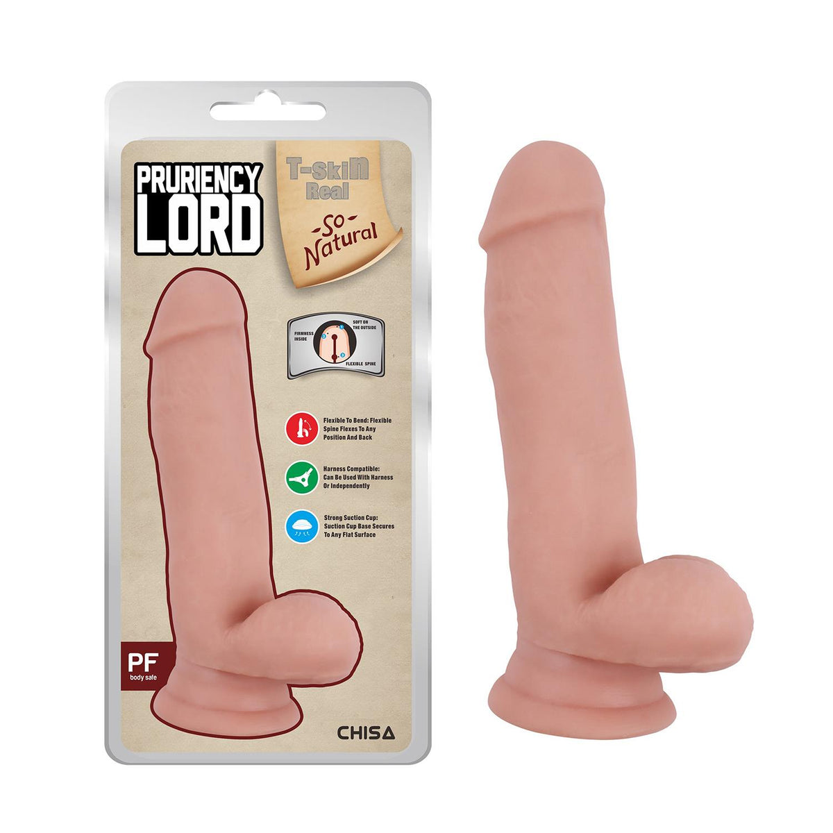 Chisa Pruriency Lord Flesh Realistic Dildo 17.5 cm