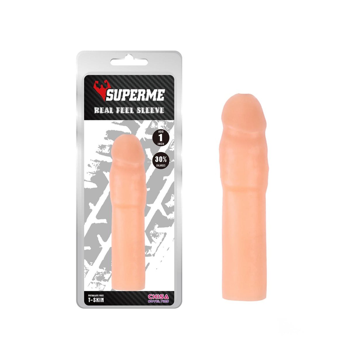 Chisa Real Feel Sleeve T-Skin Flexible Penis Sleeve