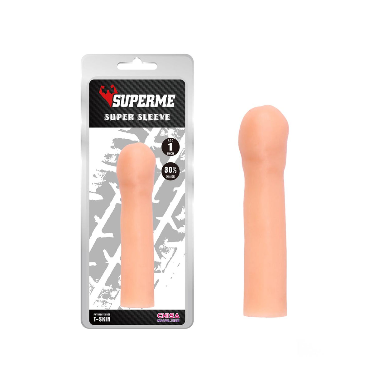Chisa Super Sleeve T-Skin Gerçekçi Penis Kılıfı