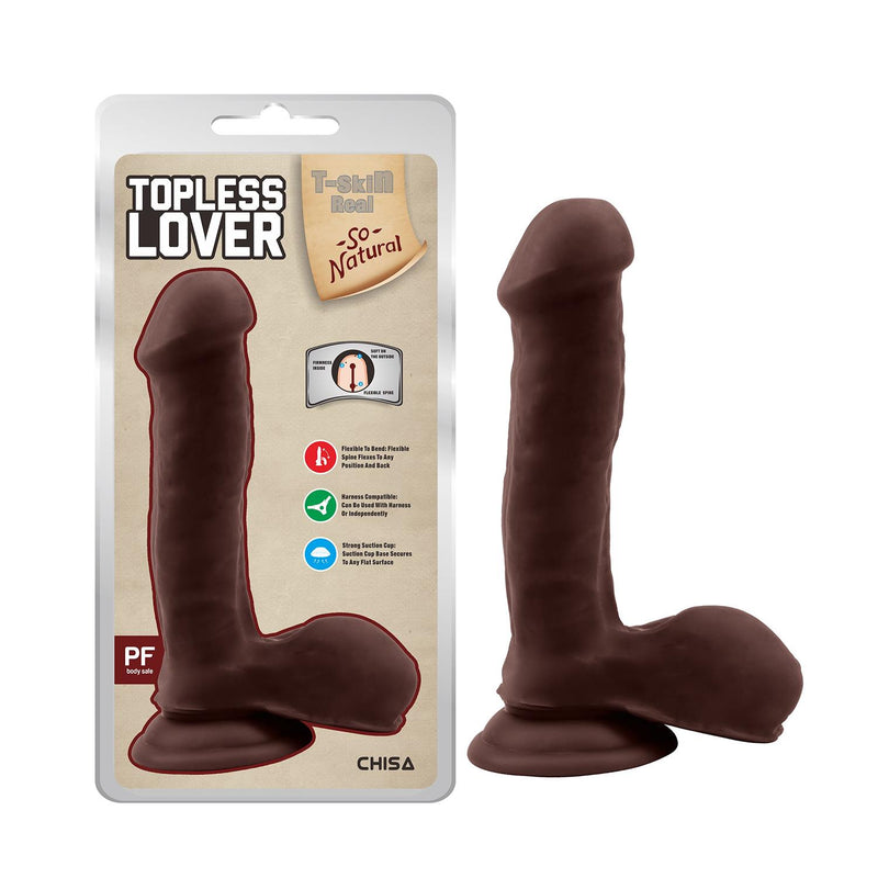 Chisa Topless Lover Brown Realistic Dildo 19.2 cm