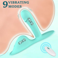 Dual Motor 9 Mode Remote Controlled Cushion Vibrator - Unisex Massager and Stimulator