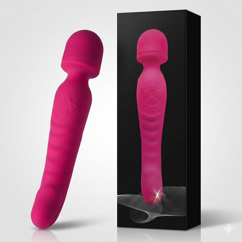 Çift Taraflı Wand Vibratör Kırmızı