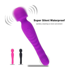 Double Ended Wand Vibrator Purple