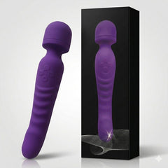 Double Ended Wand Vibrator Purple