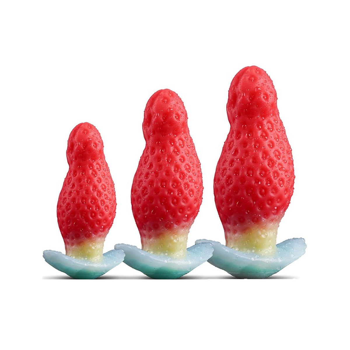 Çilek Tasarımlı Silikon Anal Plug Küçük – Renkli, Eğlenceli ve Konforlu Deneyim