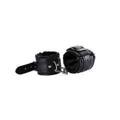 Leather Fantasy Handcuffs Black