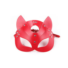Leather Fetish Mask Red