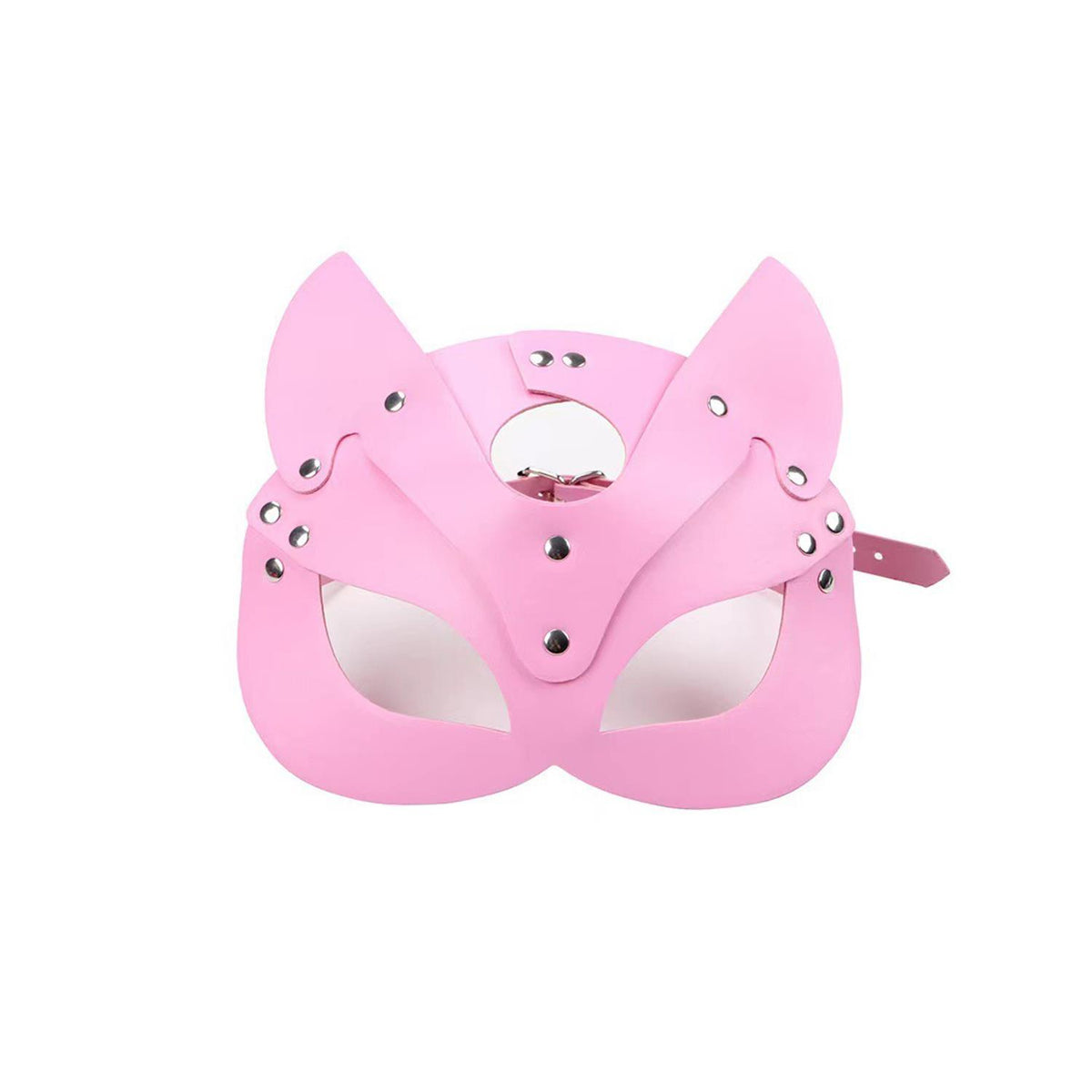 Leather Fetish Mask Pink