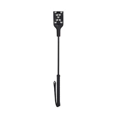 Leather Tipped Fantasy Paddle Black