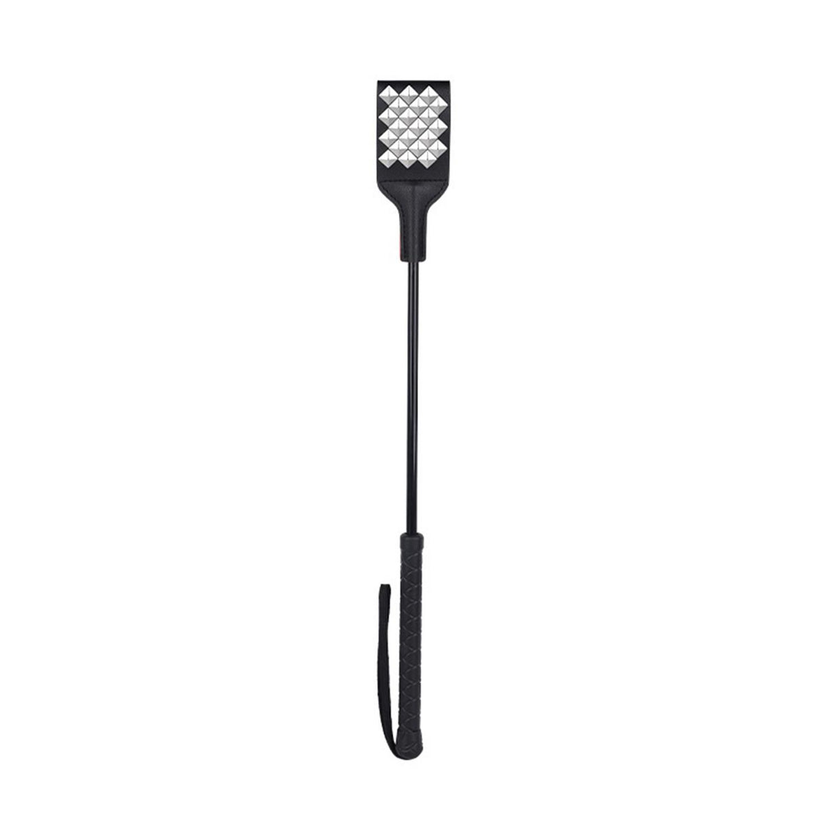 Leather Tipped Fantasy Paddle Black