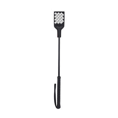 Leather Tipped Fantasy Paddle Black