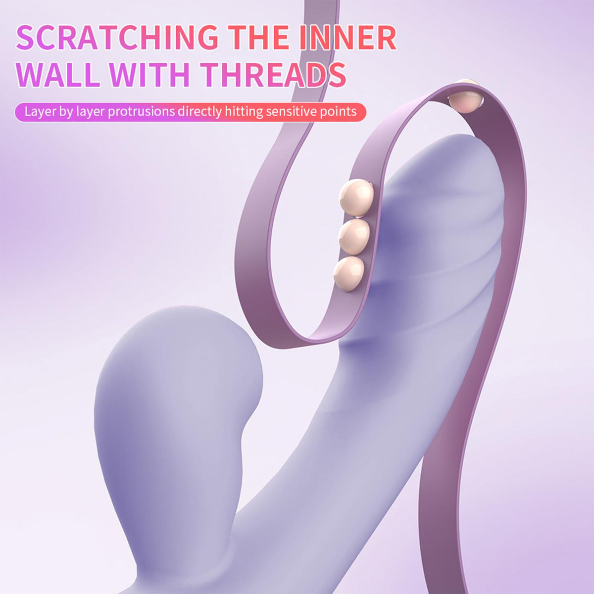 Suction Curved Rabbit Vibrator Purple
