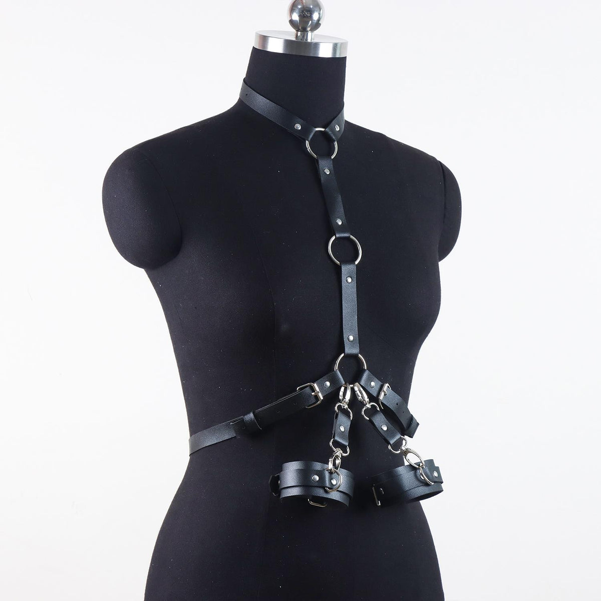 Çift Bileklikli Göğüs ve Bel Harness Seti