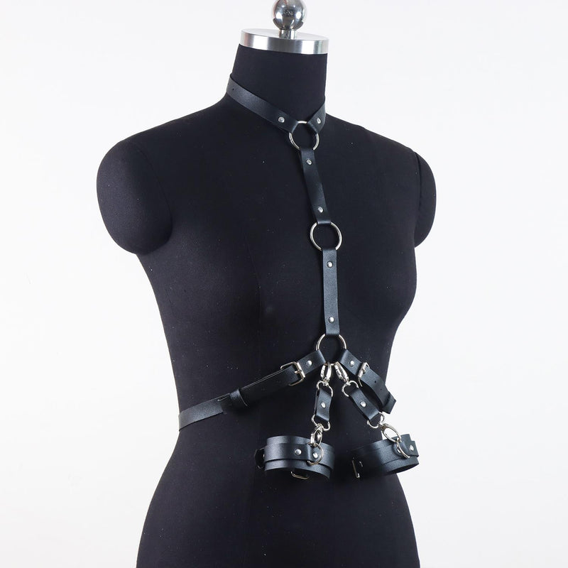 Çift Bileklikli Göğüs ve Bel Harness Seti