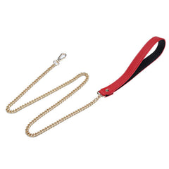 Fantasy Collar with Chain Leash Red