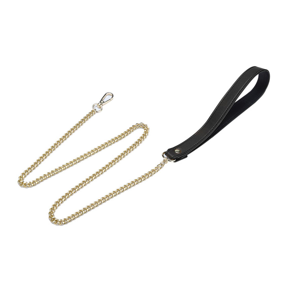 Fantasy Collar with Chain Leash Black