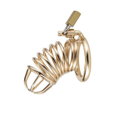 Gold Chastity Cage 40 mm