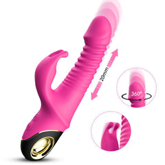 Thrusting Rabbit Vibrator Rose Pink