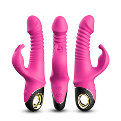 Thrusting Rabbit Vibrator Rose Pink