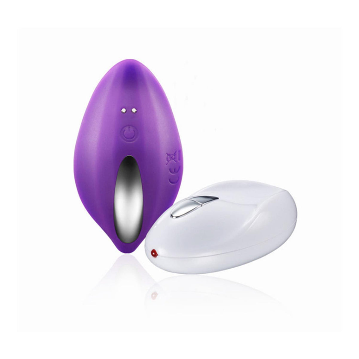 Wireless Remote Controlled Wearable Clitoral Vibrator Purple - USB Rechargeable, Quiet and Waterproof