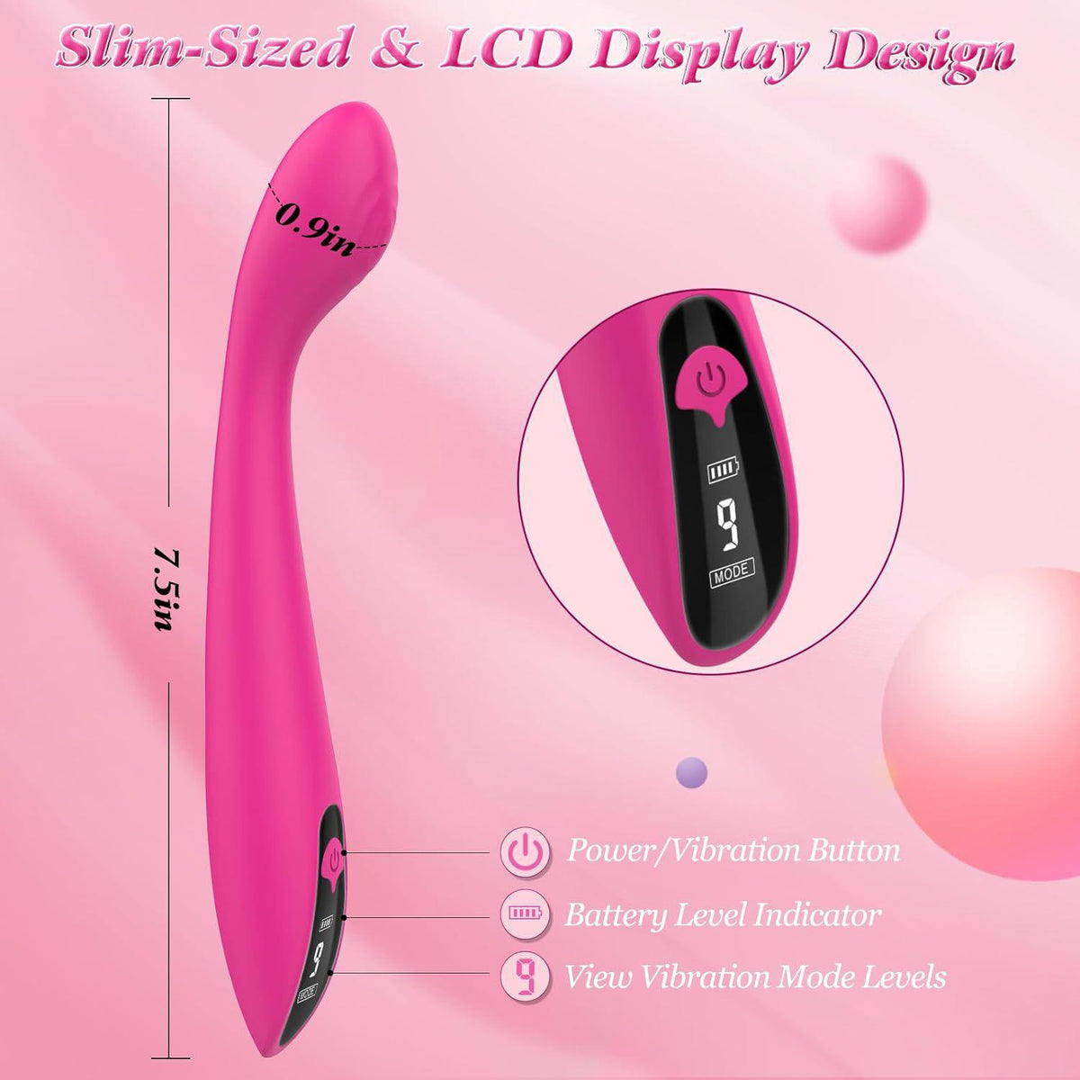 Klitoris Uyarıcılı Modern Vibratör Rose Pembe