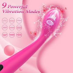 Klitoris Uyarıcılı Modern Vibratör Rose Pembe