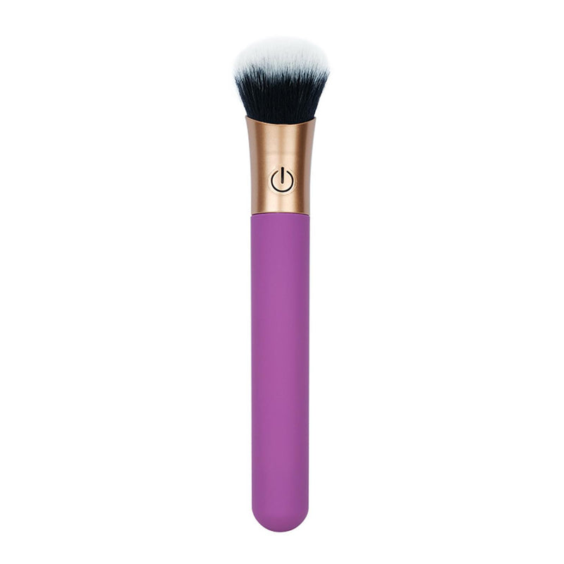 Makeup Brush Shaped Vibrator Purple