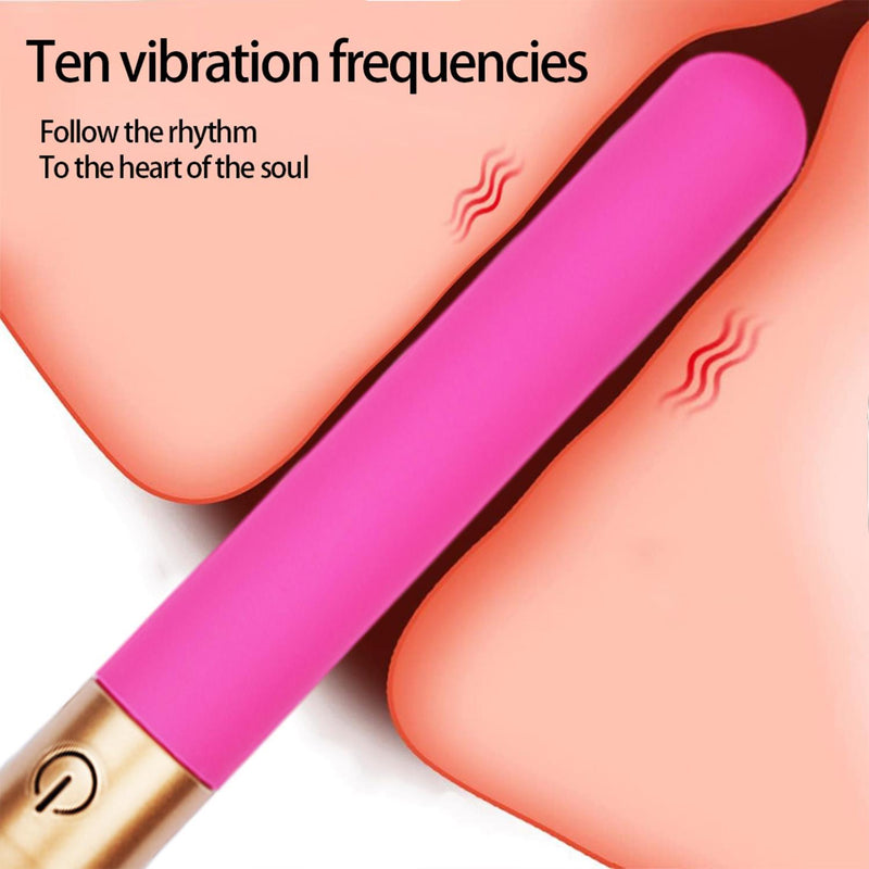 Makeup Brush Shaped Vibrator Purple