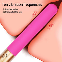 Makeup Brush Shaped Vibrator Black
