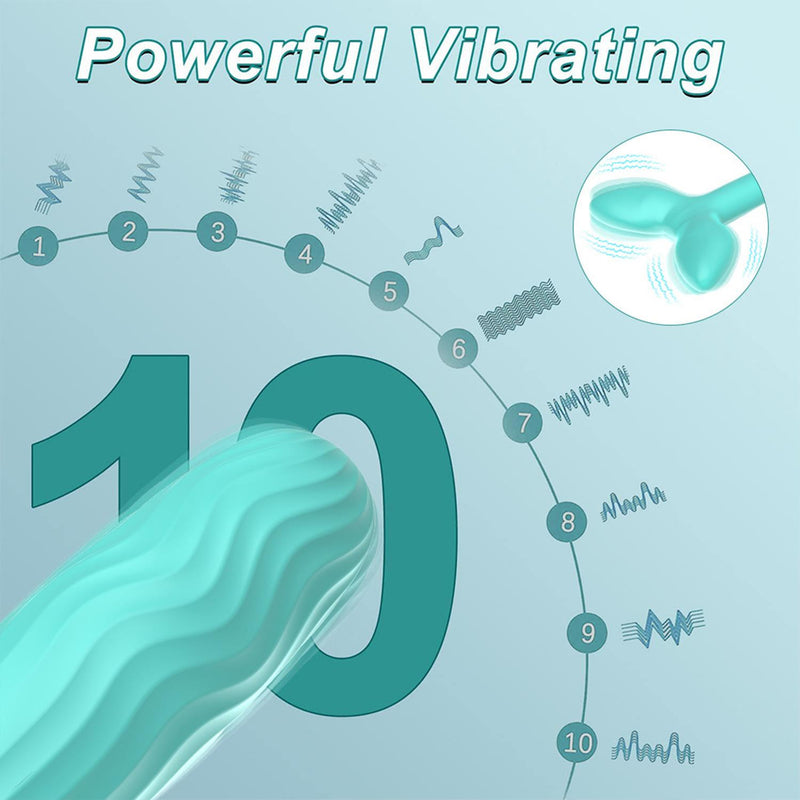 Mobile App Controlled Dual Motor Vibrator - Soft Silicone, 10 Modes