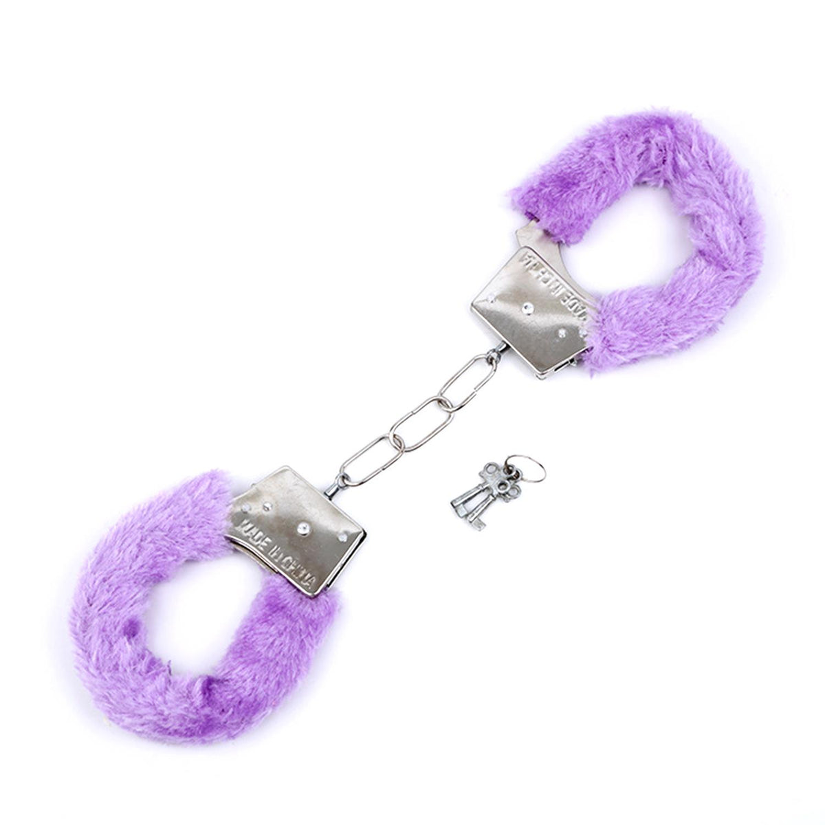 Peluşlu Metal Fantezi Kelepçe Mor
