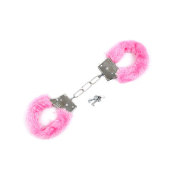 Plush Lined Metal Fantasy Handcuffs Pink