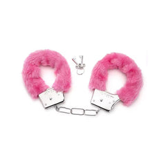 Plush Lined Metal Fantasy Handcuffs Pink