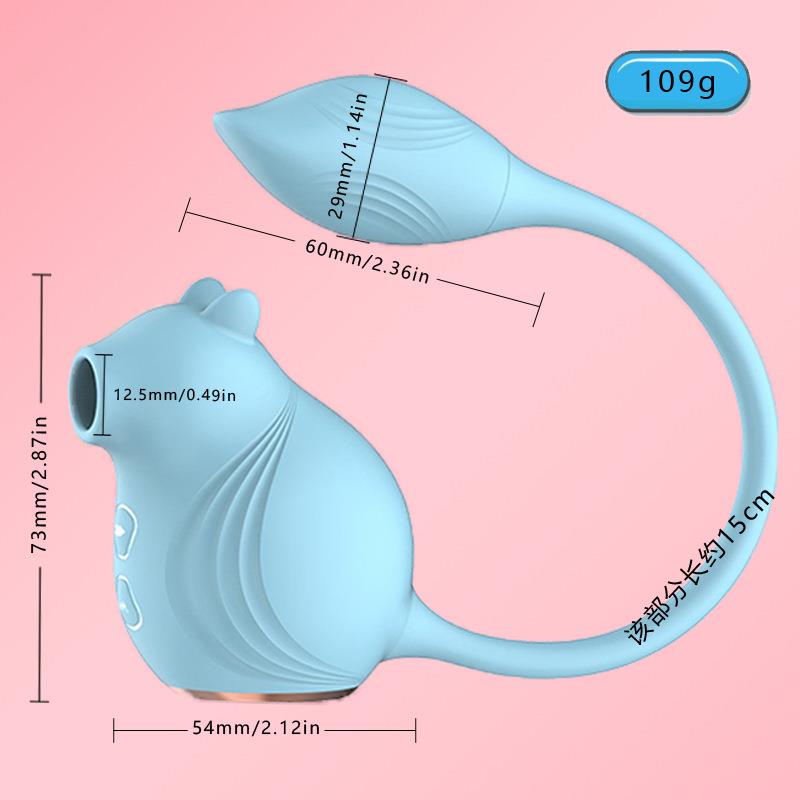 Pembe Tilki Squirrel Vibrator with Clitoral Stimulator White
