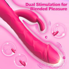 Pembe Tilki 2-in-1 Rabbit Vibrator with LCD Display