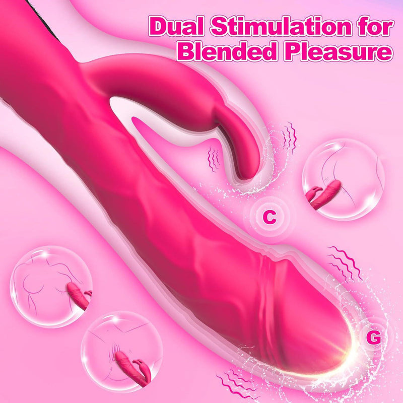 Pembe Tilki 2-in-1 Rabbit Vibrator with LCD Display