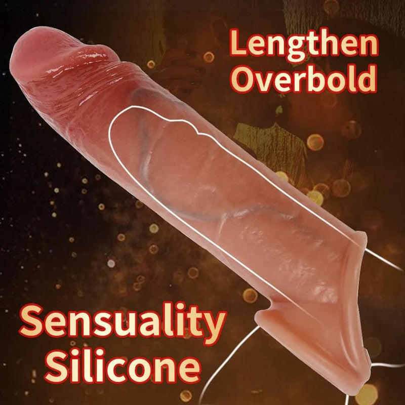 Pembe Tilki Silicone Penis Sleeve 19 cm
