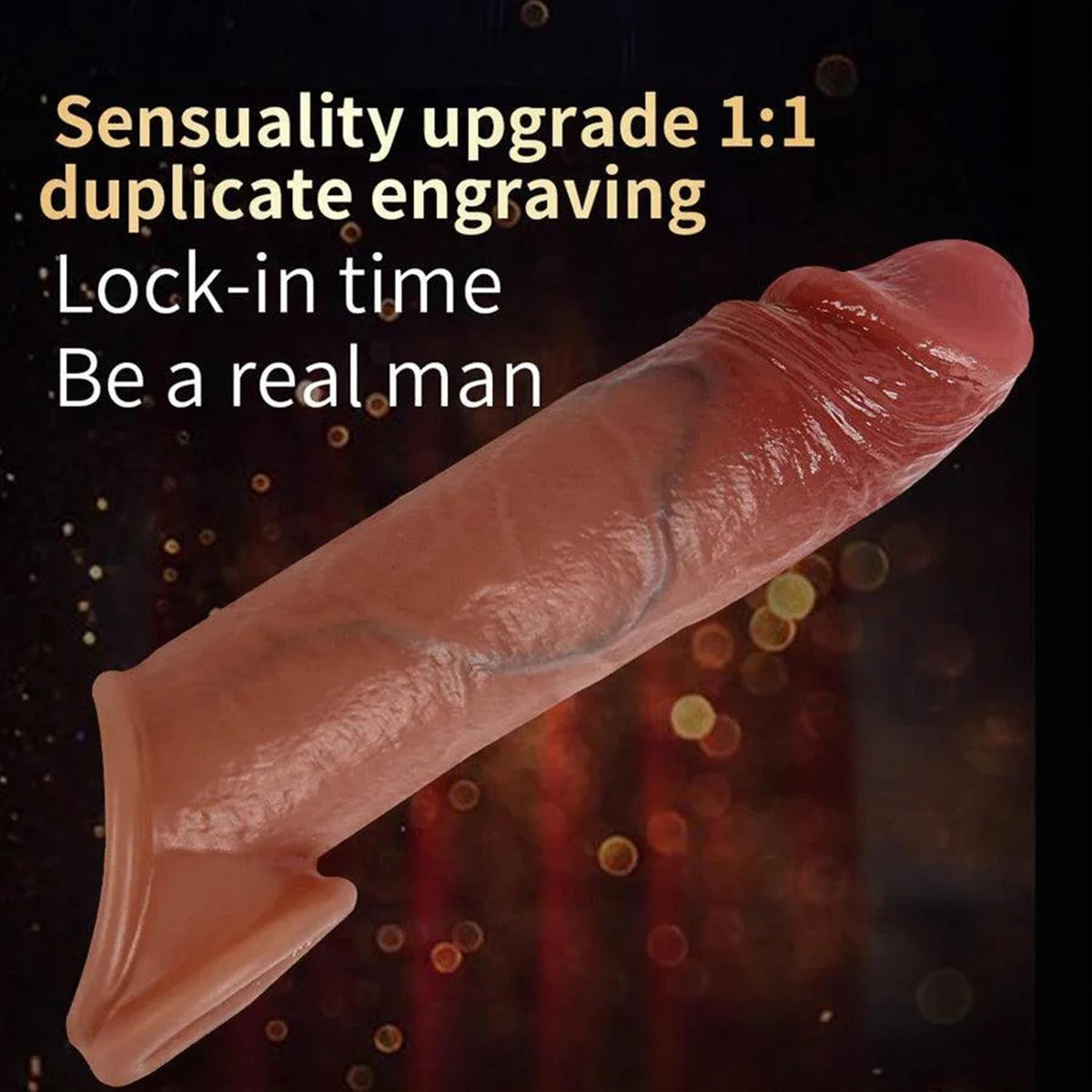 Pembe Tilki Silicone Penis Sleeve 19 cm