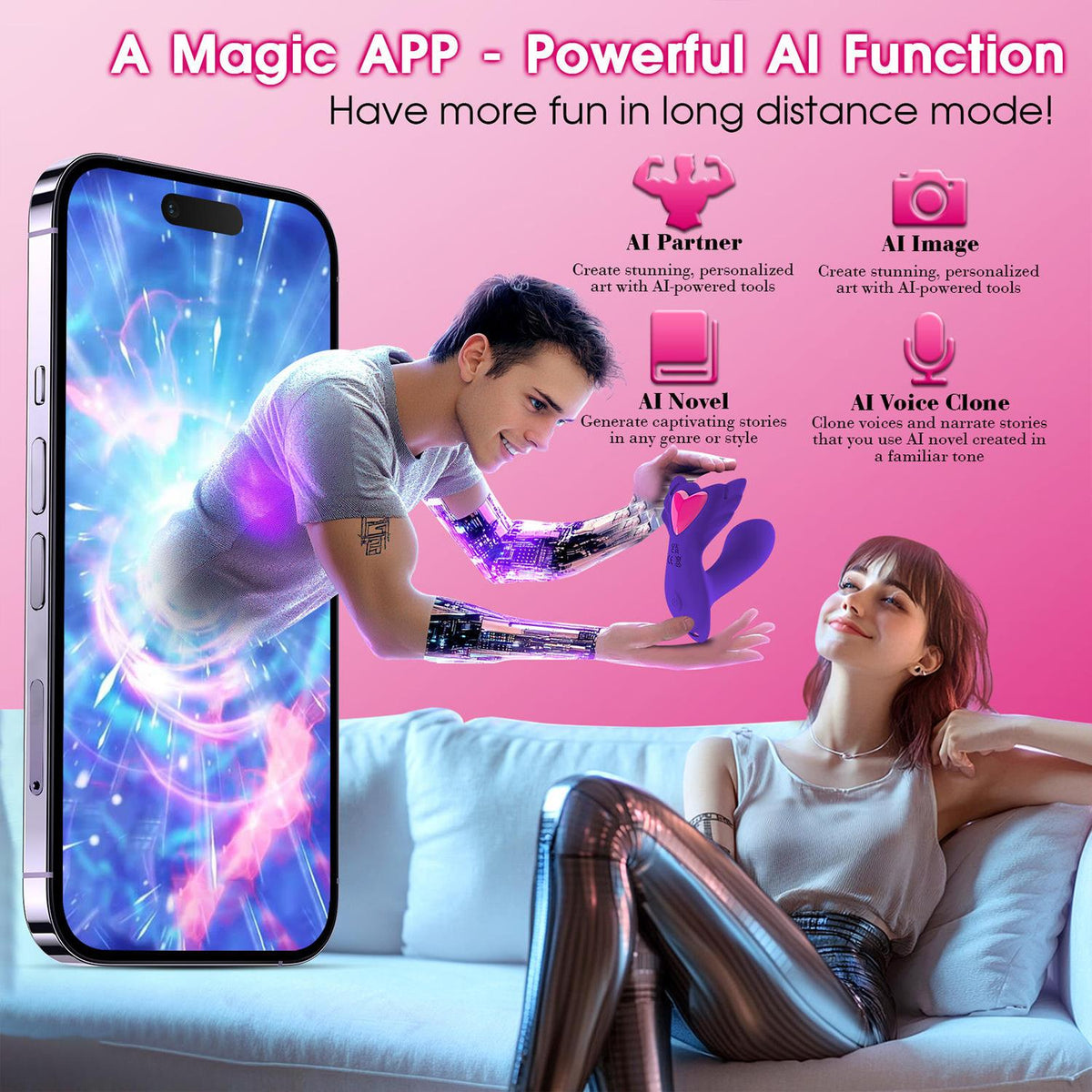 Pembe Tilki App Controlled Wearable Panty Vibrator