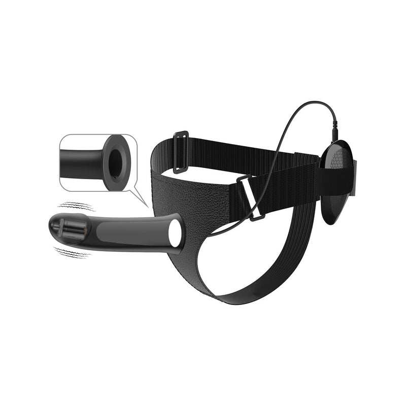 Pretty Love Vito 6.8" Vibrating Strap-On Harness Set