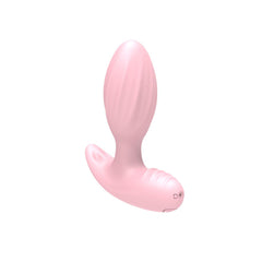 Remote Controlled Rechargeable Vibrating Anal Plug Pink (8.48 cm)