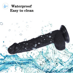 Black Realistic Dildo - 22 cm