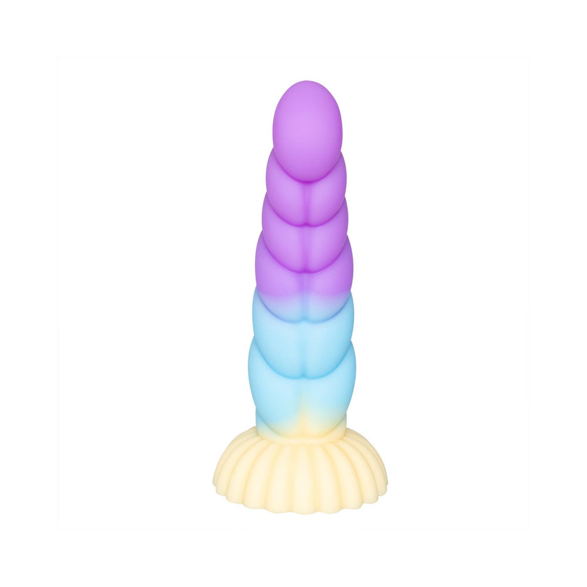 Spiral Unicorn Tasarımlı Silikon Dildo – Renkli ve Gerçekçi Dokulu